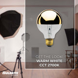 Bulbrite 861108 Bulbrite Incandescent Pack of (6) Dimmable 40 Watt Half Gold Globe G25 Light Bulbs with Medium (E26) Screw Base, 2700K (Warm White Light)