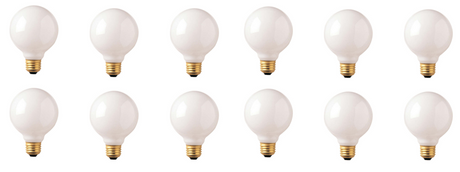 Bulbrite 861118 25W G30 GLOBE WHITE E26 125V-12PK