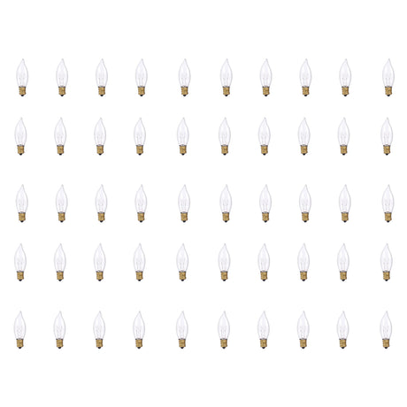 Bulbrite 861130 25W CA8 CLEAR E12 130V-50PK