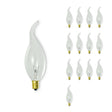 Bulbrite 861162 Bulbrite Incandescent CA11 Candelabra Screw Base (E12) Light Bulb, 25 Watt, Clear, Pack of 14
