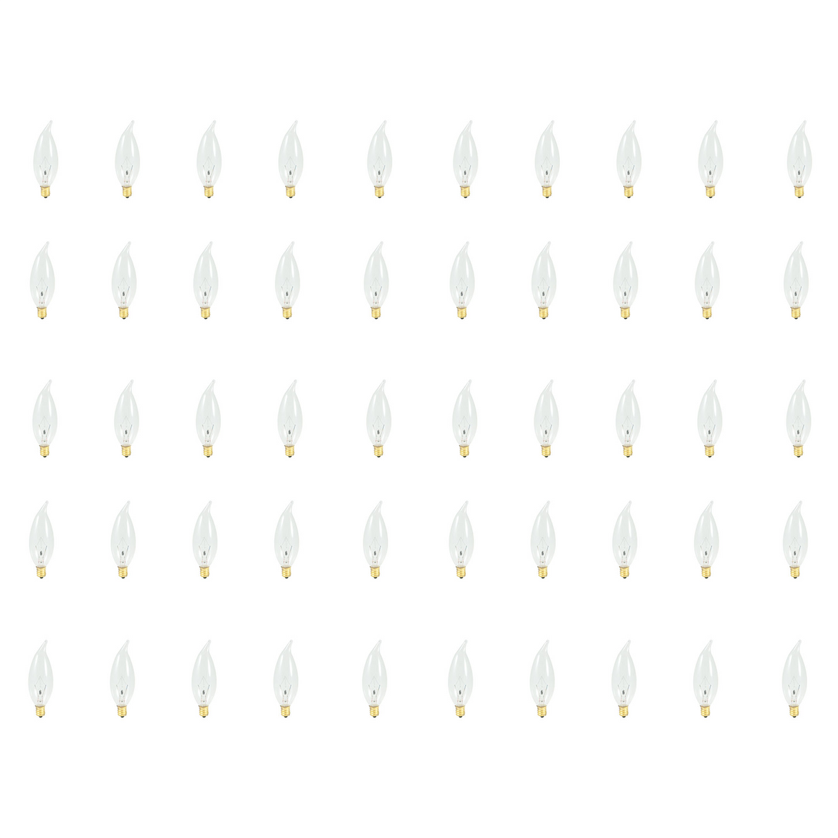 Bulbrite 861187 25W CA10 CLEAR E12 130V-50PK