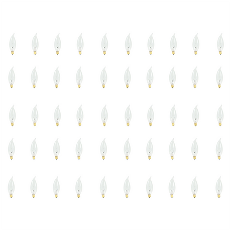 Bulbrite 861187 25W CA10 CLEAR E12 130V-50PK