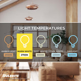 Bulbrite 861211 Bulbrite Pack of (25) 25 Watt Dimmable Half Chrome G16.5 Candelabra (E12) Incandescent Bulb