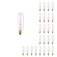 Bulbrite 861224 Bulbrite Incandescent T6 Candelabra Screw Base (E12) Light Bulb, 25 Watt, Clear, Pack of 25