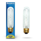 Bulbrite 861271 25W T10 TUBULAR CLEAR E26 130V-25PK