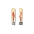 Bulbrite 861359 Bulbrite Pack of (2) LED Filament T9 Nostalgic Thread Edison Light Bulb, 25 Watt Equivalent, Antique Finish