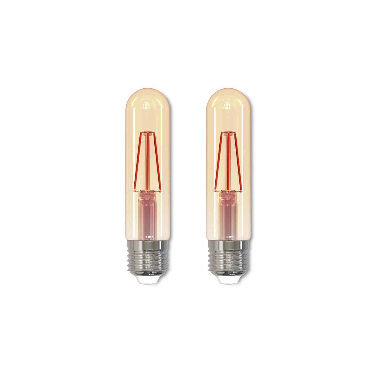 Bulbrite 861359 Bulbrite Pack of (2) LED Filament T9 Nostalgic Thread Edison Light Bulb, 25 Watt Equivalent, Antique Finish