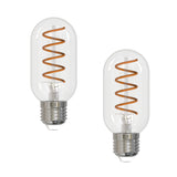 Bulbrite 861402 Bulbrite Pack of (2) 4 Watt Dimmable Antique Nostalgic Curved Filament T14 Medium (E26) LED Bulb - 2200K and 85 CRI