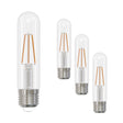 Bulbrite 861483 Bulbrite LED Filament Pack of (4) 3 Watt Dimmable T9 5" Light Bulb with a Clear Finish and Medium Screw (E26) Base - 2700K (Warm White Light), 250 Lumens