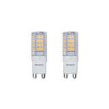 Bulbrite 861513 Bulbrite LED Pack of (2) 120-Volt Frost T5 Specialty Mini Bulbs with G9 (Bi-Pin) Base, 3.5 Watt, 3000K (Soft White Light)