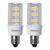 Bulbrite 861519 Bulbrite 4.5 Watt T6 Mini LED Light Bulb, Line Voltage Dimmable Candelabra Screw Base (E12) Soft White Light Bulb (Pack of 2)