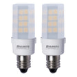 Bulbrite 861520 Bulbrite LED Pack of (2) 120-Volt T6 Specialty Mini Bulbs with Candelabra (E12) Screw Base, 4.5 Watt, 3000K (Soft White Light)