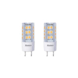 Bulbrite 861523 Bulbrite LED Mini T4 Dimmable Bi-Pin Base (GY8) Light Bulb 40 Watt Equivalent 2700K, Clear 2-Pack