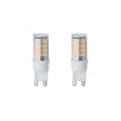 Bulbrite 861525 Bulbrite LED T6 Dimmable Bi-Pin Base (G9) Light Bulb, 35 Watt Equivalent, 2700K, Clear, 2 Pack