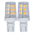 Bulbrite 861529 Bulbrite LED Mini T3 Non-Dimmable Wedge Base Light Bulb 15 Watt Equivalent 2700K, Clear 2-Pack