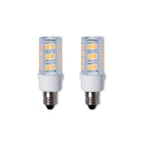 Bulbrite 861530 Bulbrite Pack of (2) LED Mini T4 Dimmable Candelabra Screw Base (E12) Light Bulb 35 Watt Equivalent 2700K, Clear