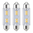 Bulbrite 861533 Bulbrite LED Mini T3 Non-Dimmable Festoon Base 12V Light Bulb 20 Watt Equivalent 2700K, Clear 3-Pack