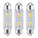 Bulbrite 861534 Bulbrite LED Mini T3 Non-Dimmable Festoon Base 24V Light Bulb 20 Watt Equivalent 3000K, Clear 3-Pack , Soft White