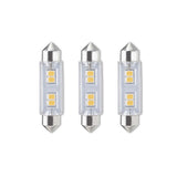 Bulbrite 861535 Bulbrite Pack of (3) LED Mini T3 Non-Dimmable Festoon Base 24V Light Bulb 20 Watt Equivalent 2700K, Warm White, Clear