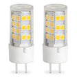 Bulbrite 861536 Bulbrite LED Mini T4 Dimmable Bi-Pin Base (GY6.35) Light Bulb 35 Watt Equivalent 3000K, Clear, Pack of 2