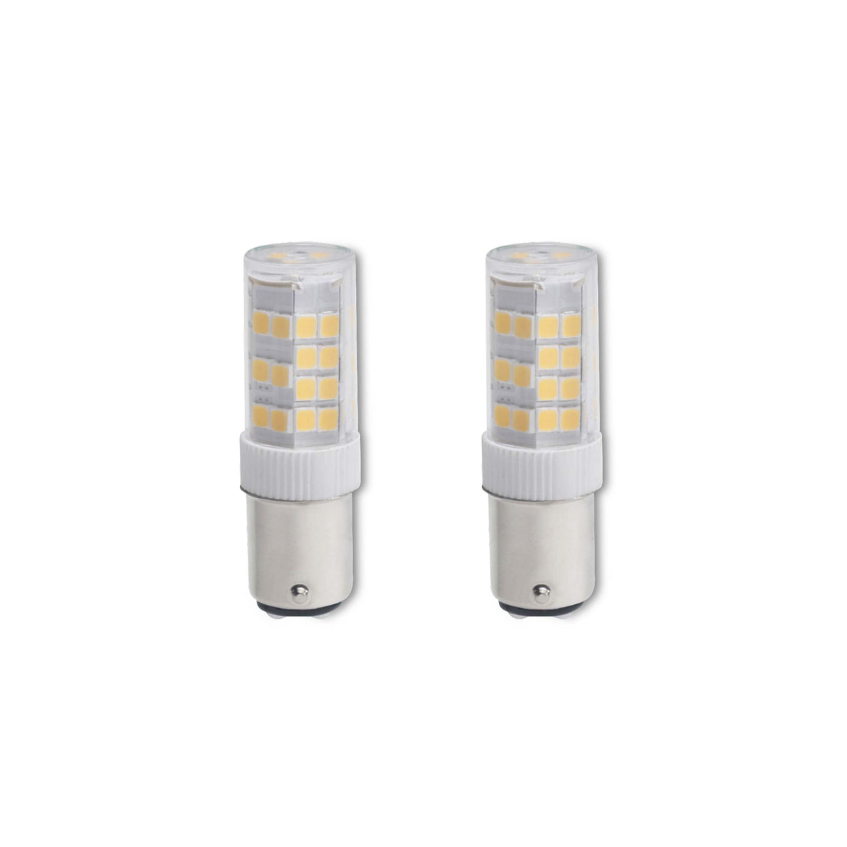 Bulbrite 861540 Bulbrite LED Mini T4 Dimmable Double-Contact Bayonet Base (BA15D) Light Bulb 35 Watt Equivalent 3000K, Clear 2-Pack