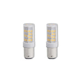 Bulbrite 861540 Bulbrite LED Mini T4 Dimmable Double-Contact Bayonet Base (BA15D) Light Bulb 35 Watt Equivalent 3000K, Clear 2-Pack