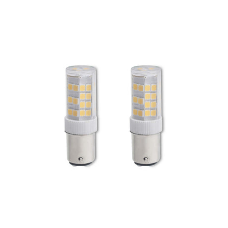 Bulbrite 861540 Bulbrite LED Mini T4 Dimmable Double-Contact Bayonet Base (BA15D) Light Bulb 35 Watt Equivalent 3000K, Clear 2-Pack