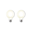 Bulbrite 861576 8.5W LED G25 Light Bulb 2700K Dimmable E26 800 Lumens 120V 2PK