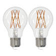 Bulbrite 861579 9W LED A19 Light Bulb 3000K Dimmable E26 1100 Lumens 120V 2PK