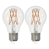 Bulbrite 861579 9W LED A19 Light Bulb 3000K Dimmable E26 1100 Lumens 120V 2PK