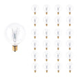 Bulbrite 861613 15W Incandescent G16.5 Light Bulb 2700K Dimmable E12 105 Lumens 120V 25PK