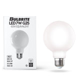 Bulbrite 861626 7W LED G25 2700K FILAMENT MILKY E26 DIM-8PK