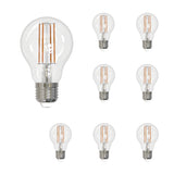 Bulbrite 861628 7W LED A19 Light Bulb 4000K Dimmable E26 800 Lumens 120V 8PK