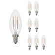 Bulbrite 861629 4.1W LED B11 4000K FILAMENT E12 DIM-8PK