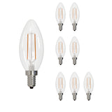 Bulbrite 861629 4.1W LED B11 4000K FILAMENT E12 DIM-8PK