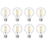 Bulbrite 861631 7W LED G25 Light Bulb 4000K Dimmable E26 800 Lumens 120V 8PK