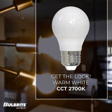 Bulbrite 861635 7W LED A15 Light Bulb 2700K Dimmable E26 700 Lumens 120V 4PK