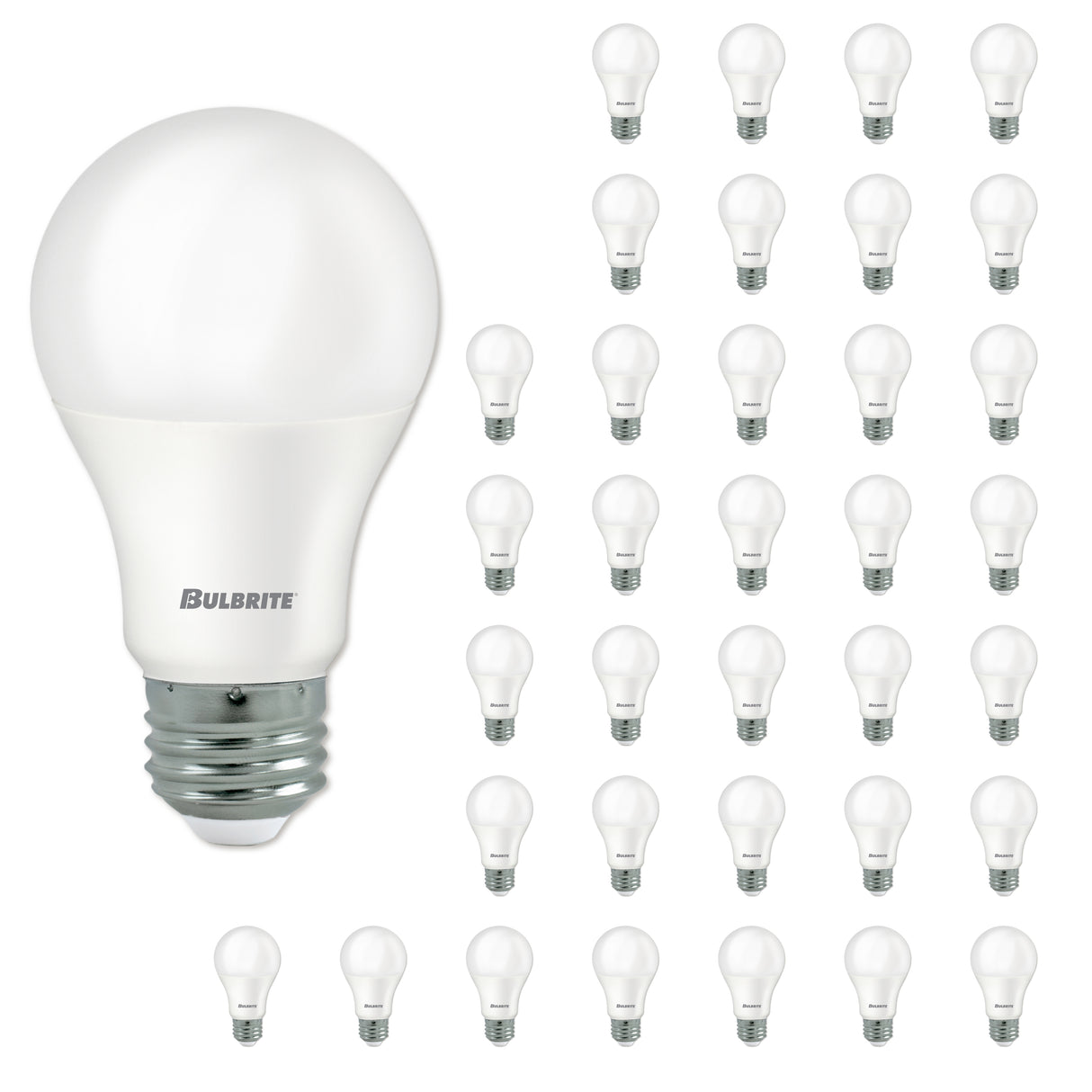 Bulbrite 861718 Bulbrite LED Filament Pack of (36) 9 Watt Dimmable A19 Light Bulb with Frost Glass Finish and Medium (E26) Base - 3000K (Soft White Light), 800 Lumens