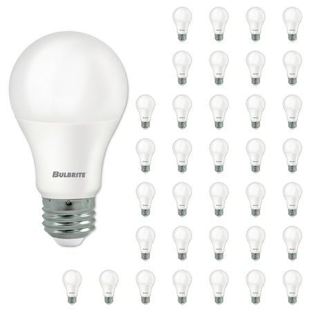 Bulbrite 861718 Bulbrite LED Filament Pack of (36) 9 Watt Dimmable A19 Light Bulb with Frost Glass Finish and Medium (E26) Base - 3000K (Soft White Light), 800 Lumens