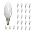 Bulbrite 861742 4.5W LED B11 Light Bulb 3000K Dimmable E12 400 Lumens 120V 24PK