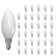 Bulbrite 861764 Bulbrite LED Filament Pack of (36) 5 Watt Dimmable B11 Light Bulb with Milky Glass Finish and Candelabra  (E12) Base - 2700K (Warm White Light), 500 Lumens