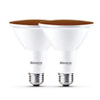 Bulbrite 861907 90-Watt Equivalent, Amber Color PAR38 Weatherproof Outdoor E26 Medium Base Flood LED Light Bulb