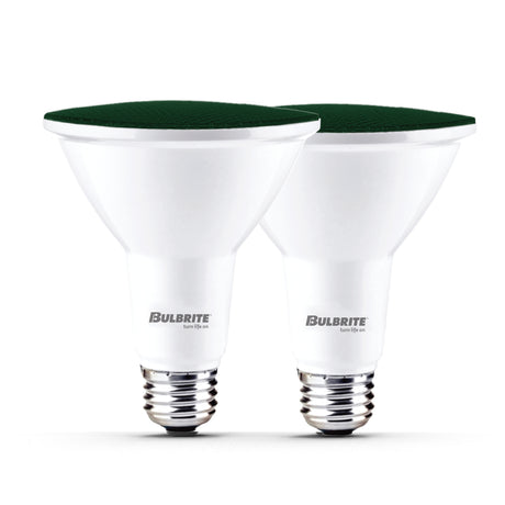Bulbrite 861909 90-Watt Equivalent, Green Color PAR38 Weatherproof Outdoor E26 Medium Base Flood LED Light Bulb