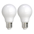 Bulbrite 861924 Bulbrite Pack of (2) 9 Watt Dimmable Milky Finish A19 Medium (E26) LED Light Bulb - 1100 Lumens, 3000K