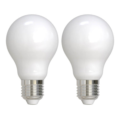 Bulbrite 861924 Bulbrite Pack of (2) 9 Watt Dimmable Milky Finish A19 Medium (E26) LED Light Bulb - 1100 Lumens, 3000K