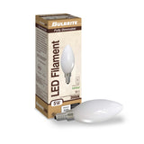 Bulbrite 861926 5W LED B11 Light Bulb 3000K Dimmable E12 500 Lumens 120V 4PK