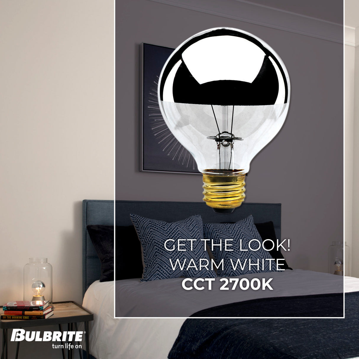 Bulbrite 861931 40W Incandescent G25 Light Bulb 2700K Dimmable E26 280 Lumens 120V 6PK