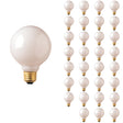 Bulbrite 861957 25W Incandescent G25 Light Bulb 2700K Dimmable E26 130 Lumens 120V 24PK