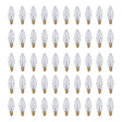 Bulbrite 861959 5W Incandescent B8 Light Bulb 2700K Dimmable E12 25 Lumens 130V 50PK