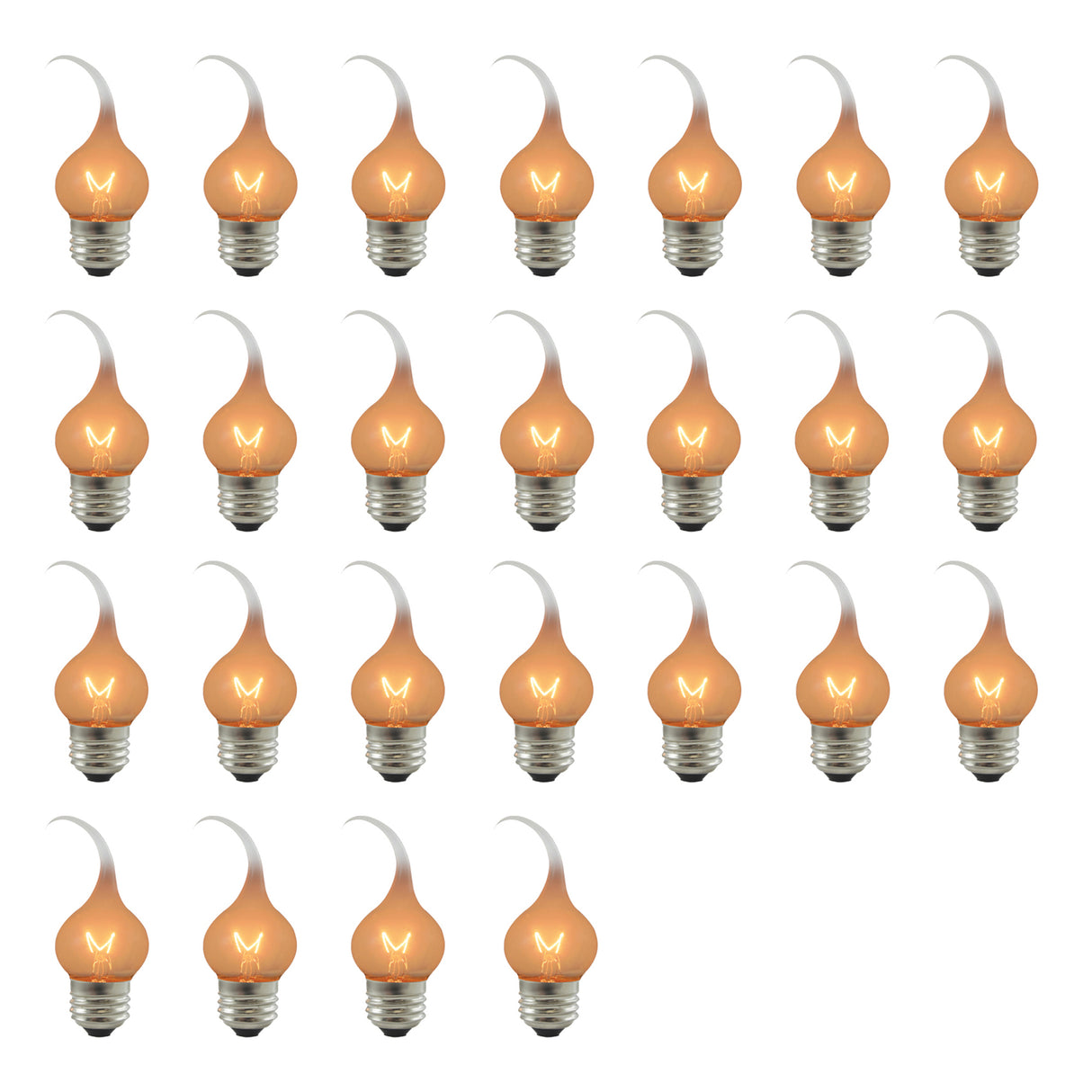 Bulbrite 861969 7.5W Incandescent S11 Light Bulb 2700K Dimmable E26 120V 25PK